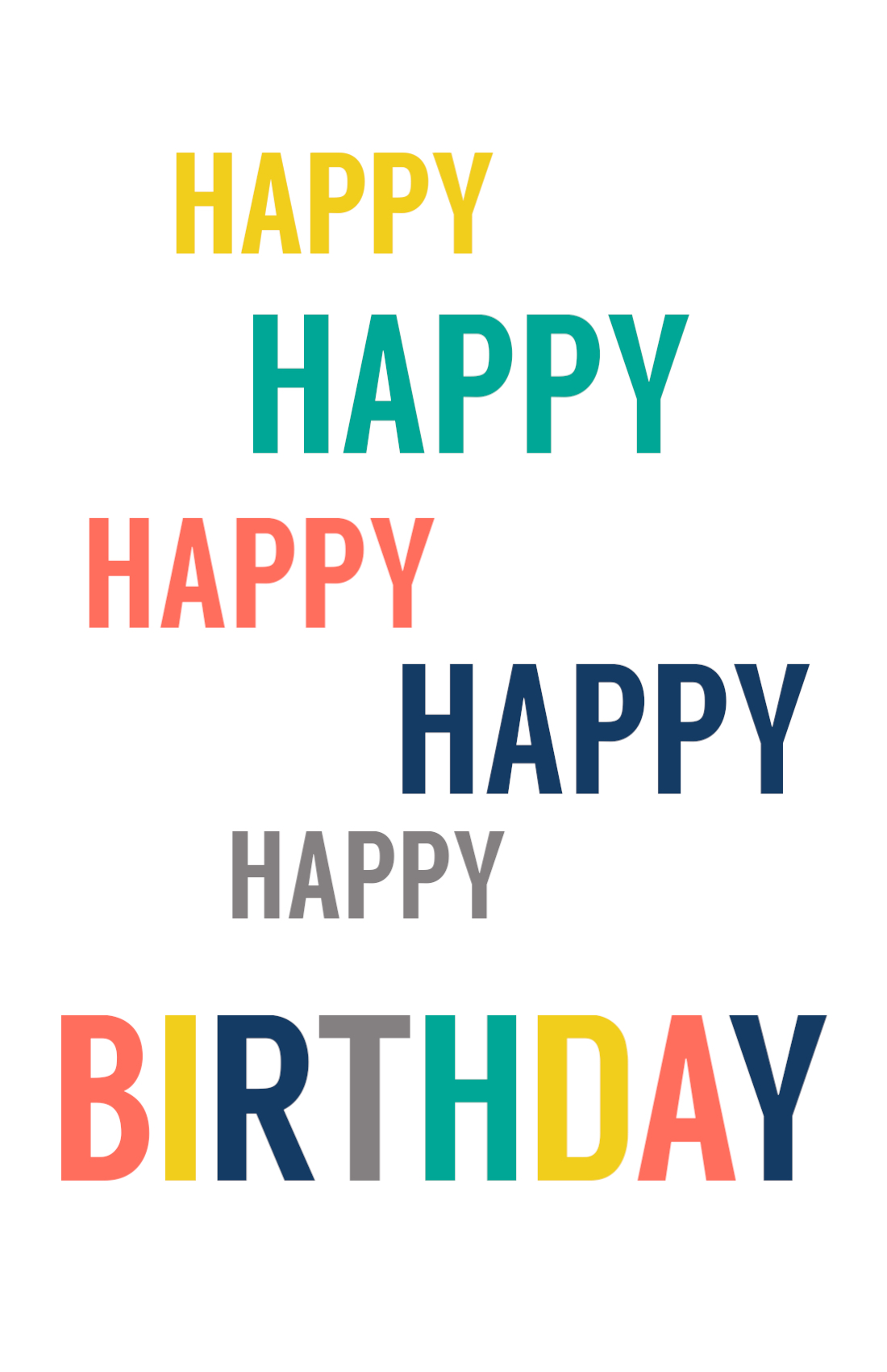 free printable birthday cards paper trail design - free printable ...