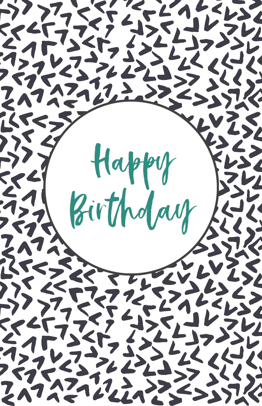 Free Printable Birthday Cards - Paper Trail Design Throughout Quarter Fold Birthday Card Template