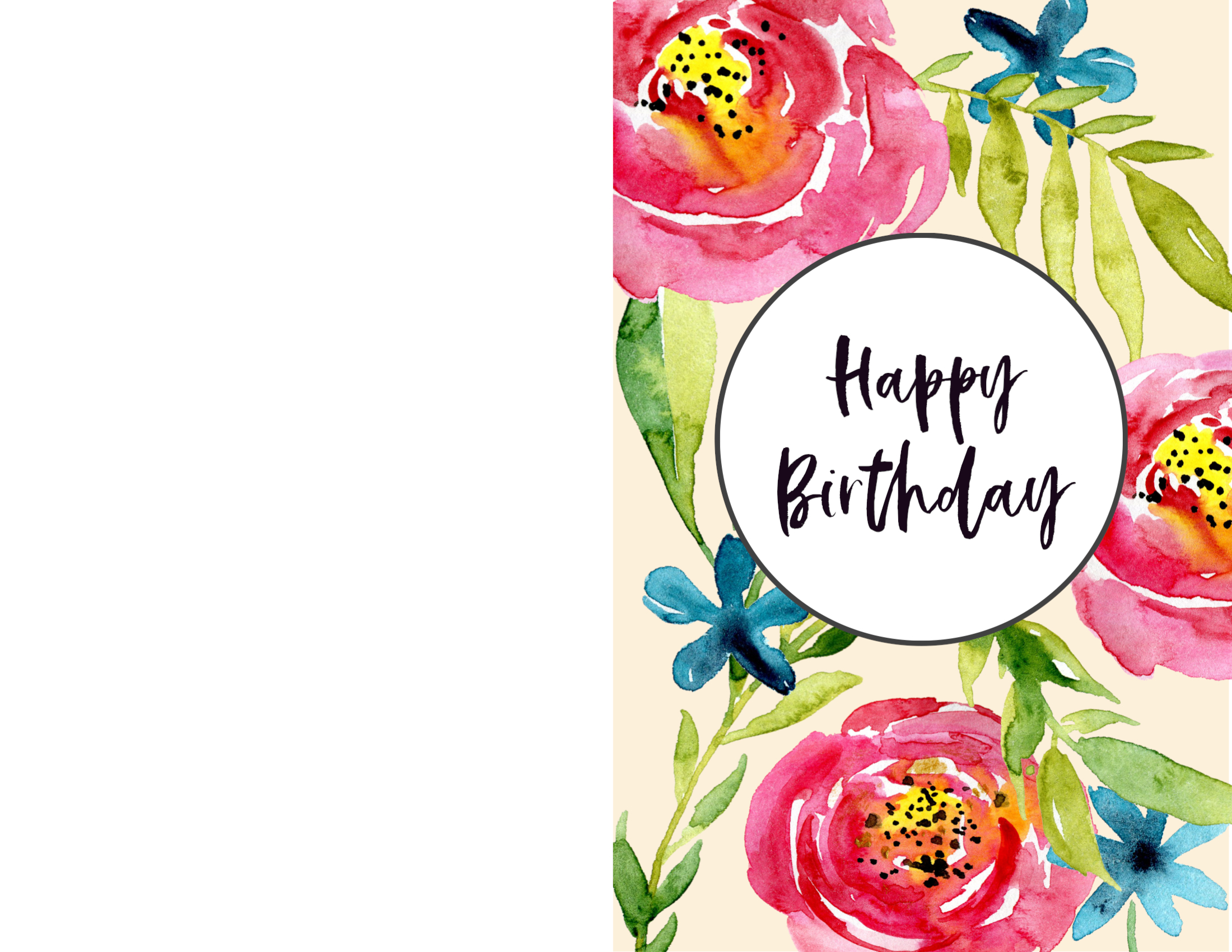 free printable birthday cards paper trail design