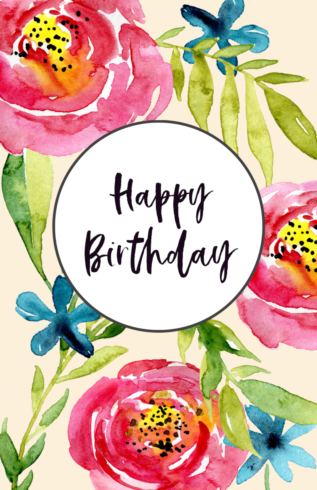 Foldable Birthday Card Template Mightyprintingdeals
