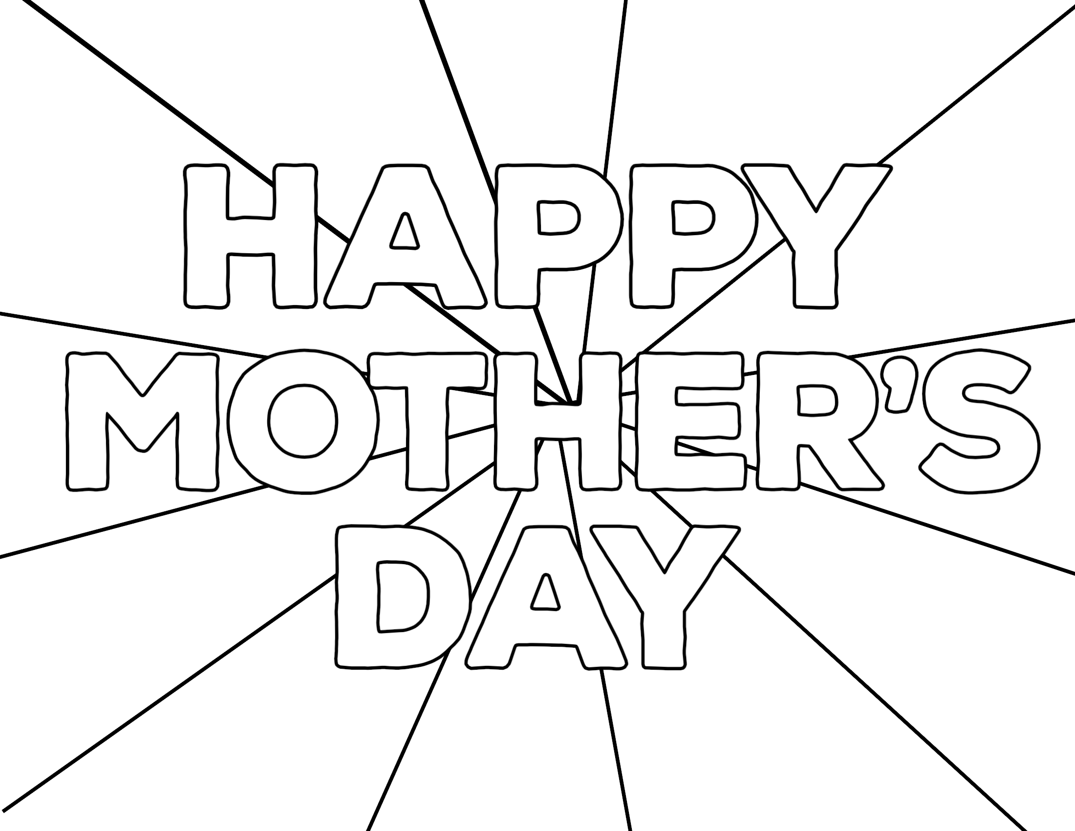 Free Printable Mother's Day Coloring Pages - Paper Trail Design