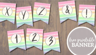 Free Printable Pastel Banner Letters. Customize a DIY happy Easter banner, happy birthday banner, spring banner, or unicorn party banner. #papertraildesign #easter #banenr #birthday #happybirthday #birthdaybanner #birthdaydecor #birthdaydecorations #easterdecor #easterbanner #easterdecorations #spring #springdecor #springdecorations #unicornparty #unicorn #unicorndecorations #unicorndecor #pastel #pastelbanner #pasteldecor #pasteldecorations