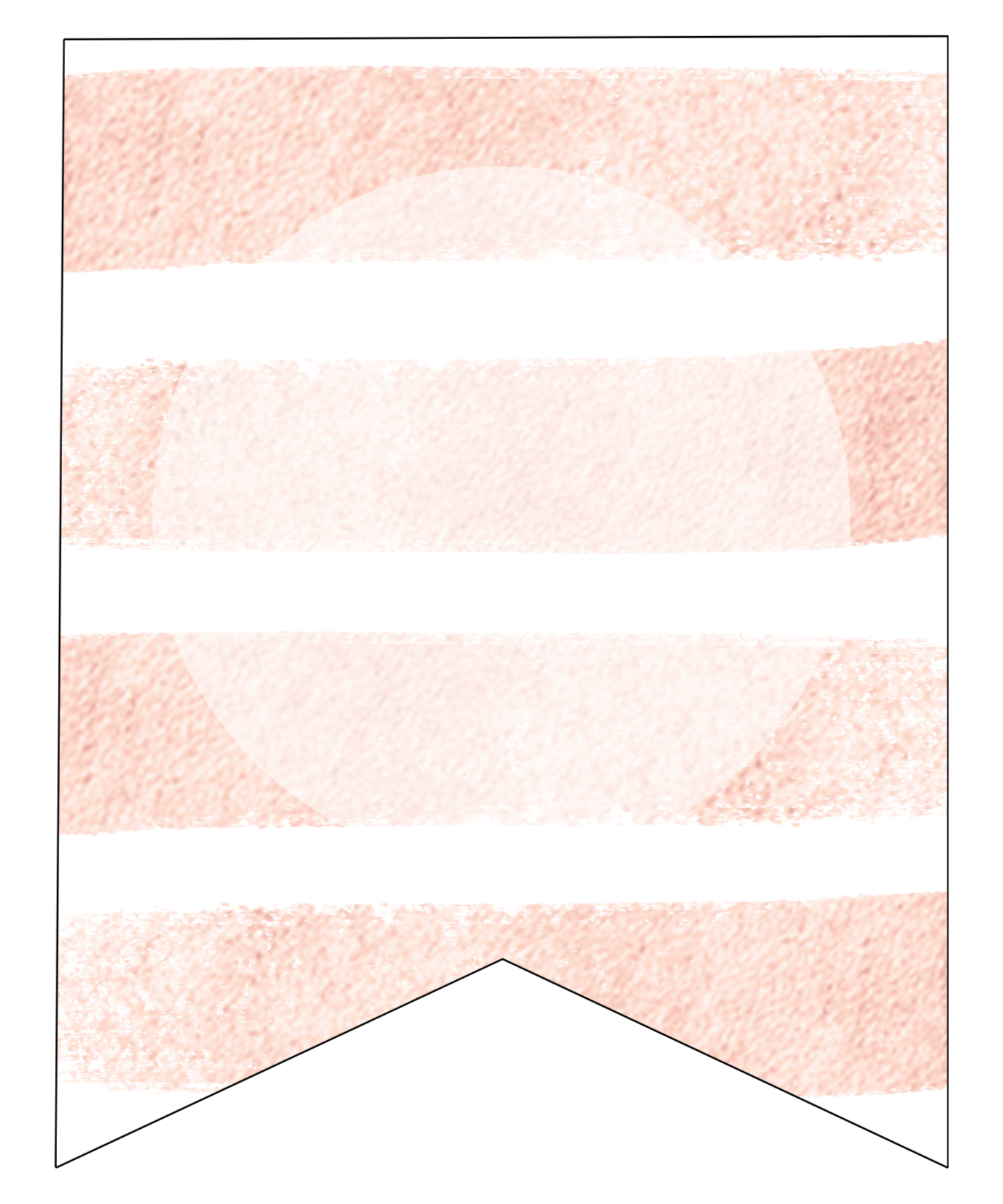 Pink Stripe Banner from Paper Trail Design