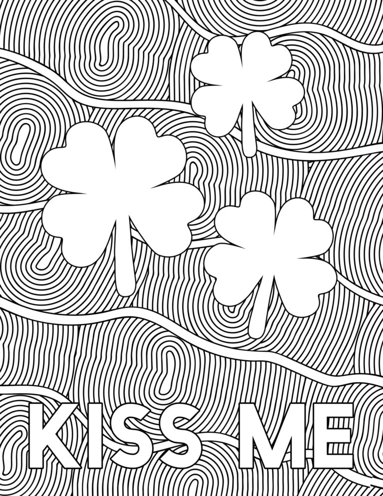 Free Printable St. Patrick's Day Coloring Sheets - Paper Trail Design
