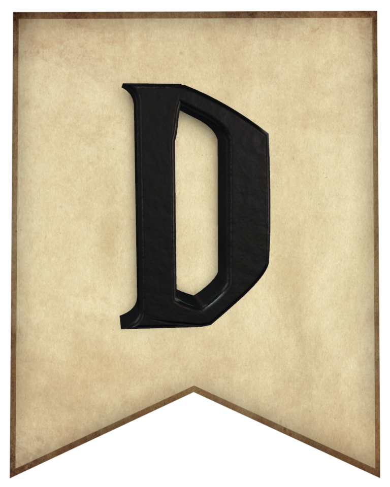 Free Printable Harry Potter Banner Letters - Paper Trail Design