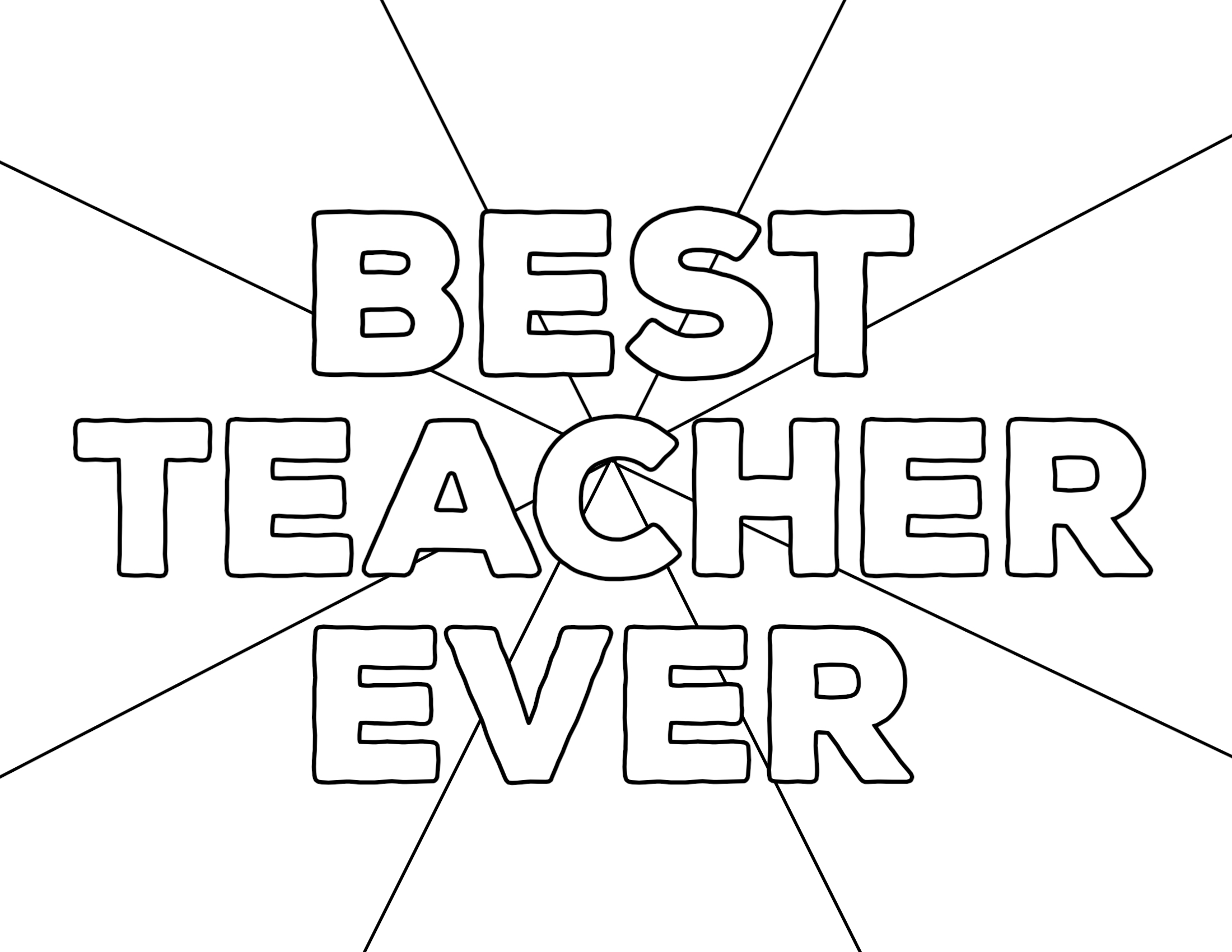 Entrelosmedanos Best Teacher Coloring Pages