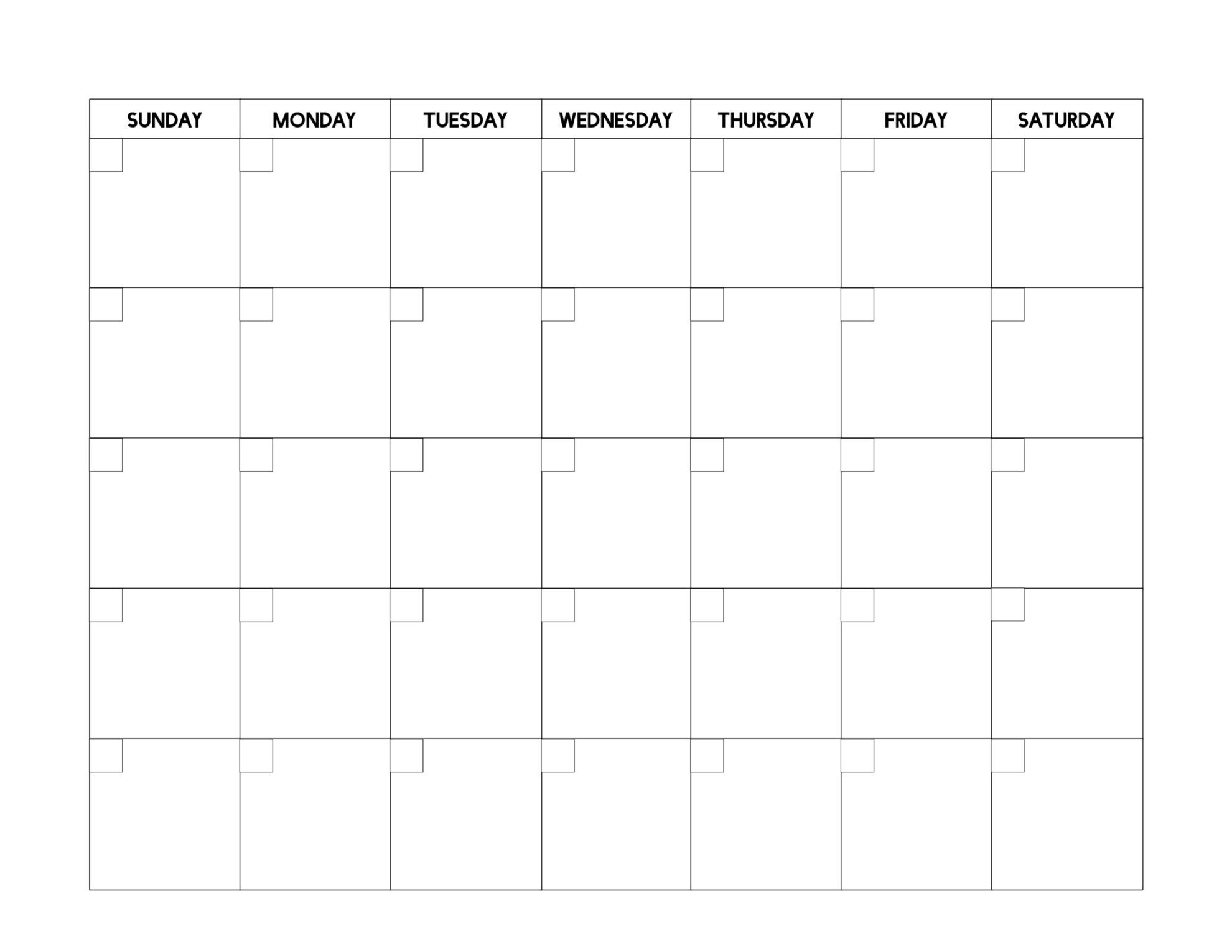 Free Printable Printable Calendar