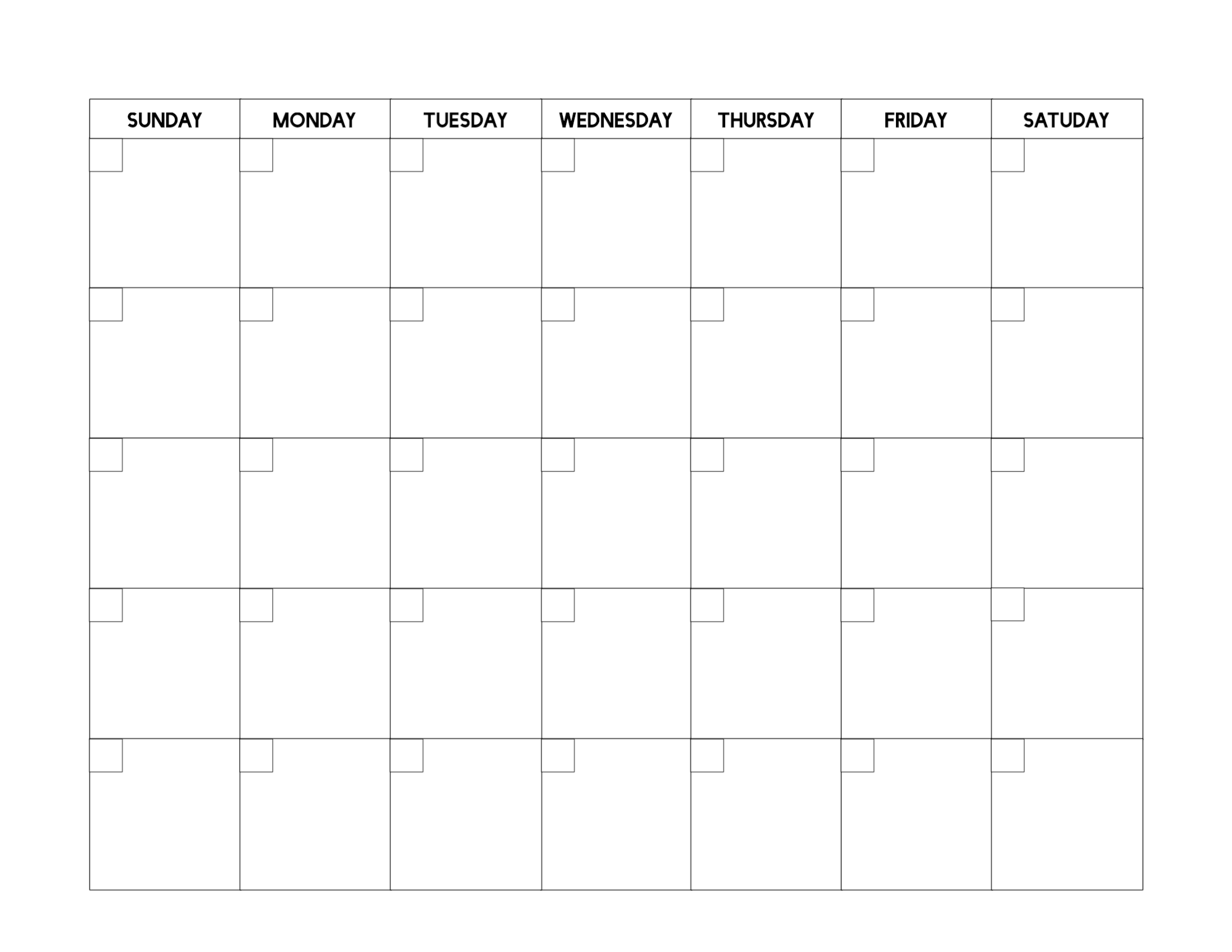 Blank Calendar Printable Example Calendar Printable Monthly Calendars 