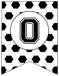 Soccer Banner Letter O