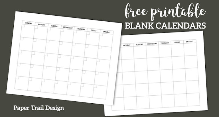 Free printable blank calendar template pages to print a monthly calendar with text overlay-free printable blank calendar