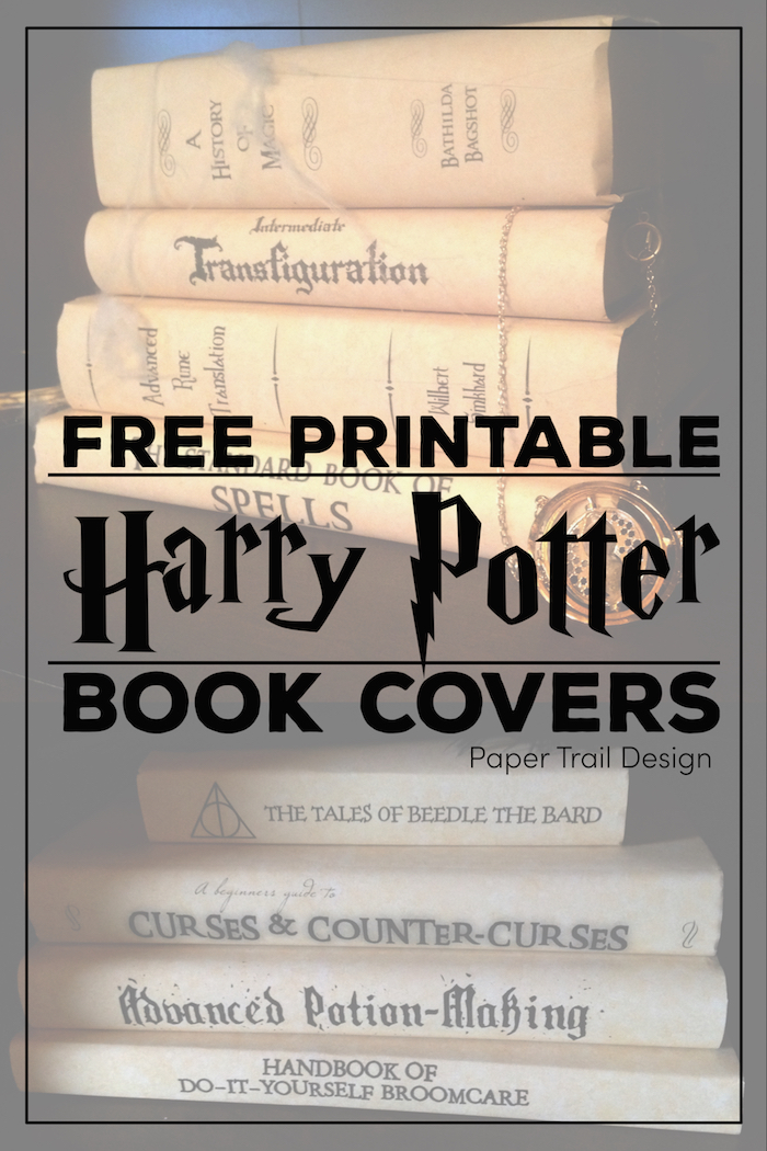 Harry Potter Book Covers Free Printables Paper Trail Design
