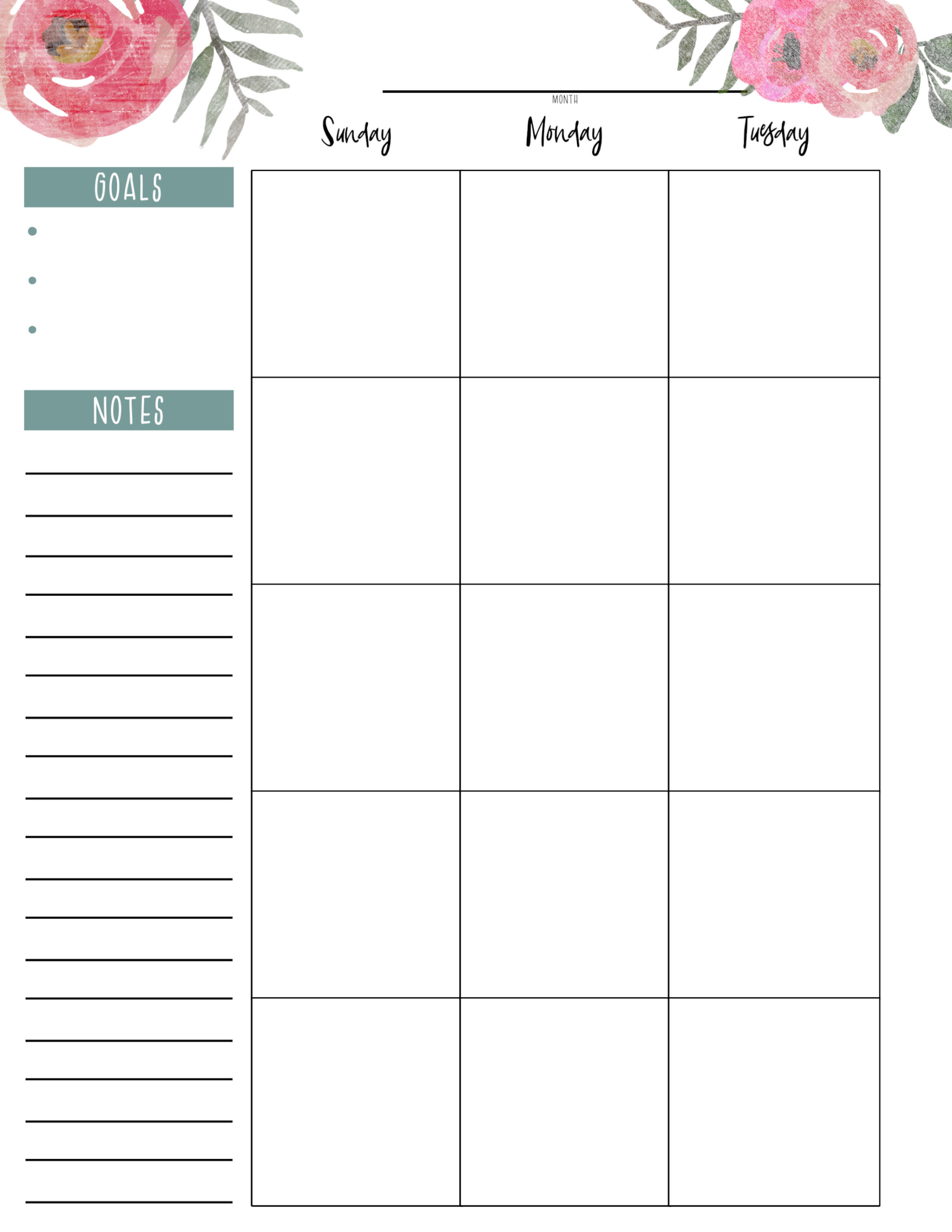 Free Mini Planner Printables