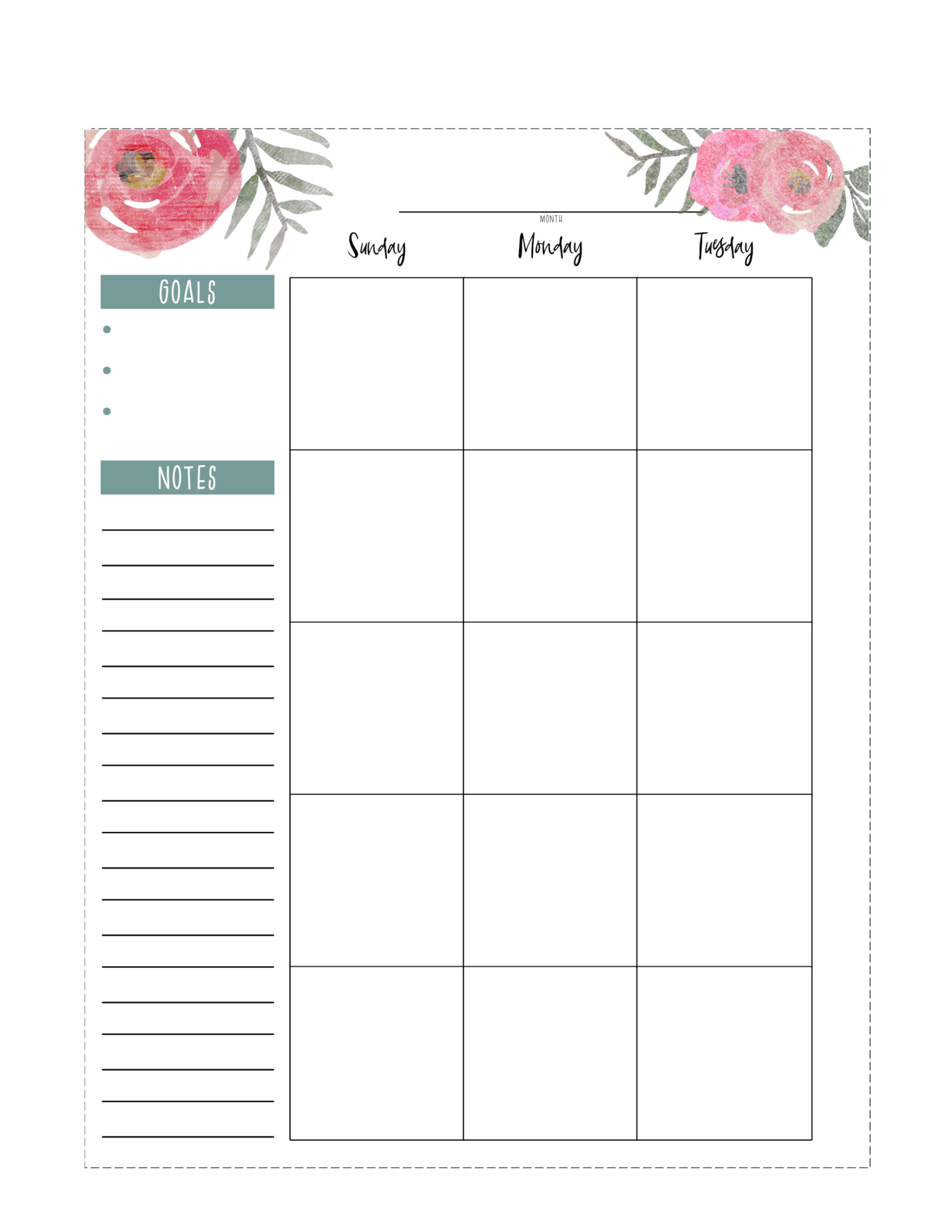 happy-planner-free-printable-pages-floral-paper-trail-design