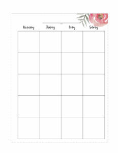 Floral Happy Planner calendar page in classic size. Right page Wednesday, Thursday, Friday, Saturday. 