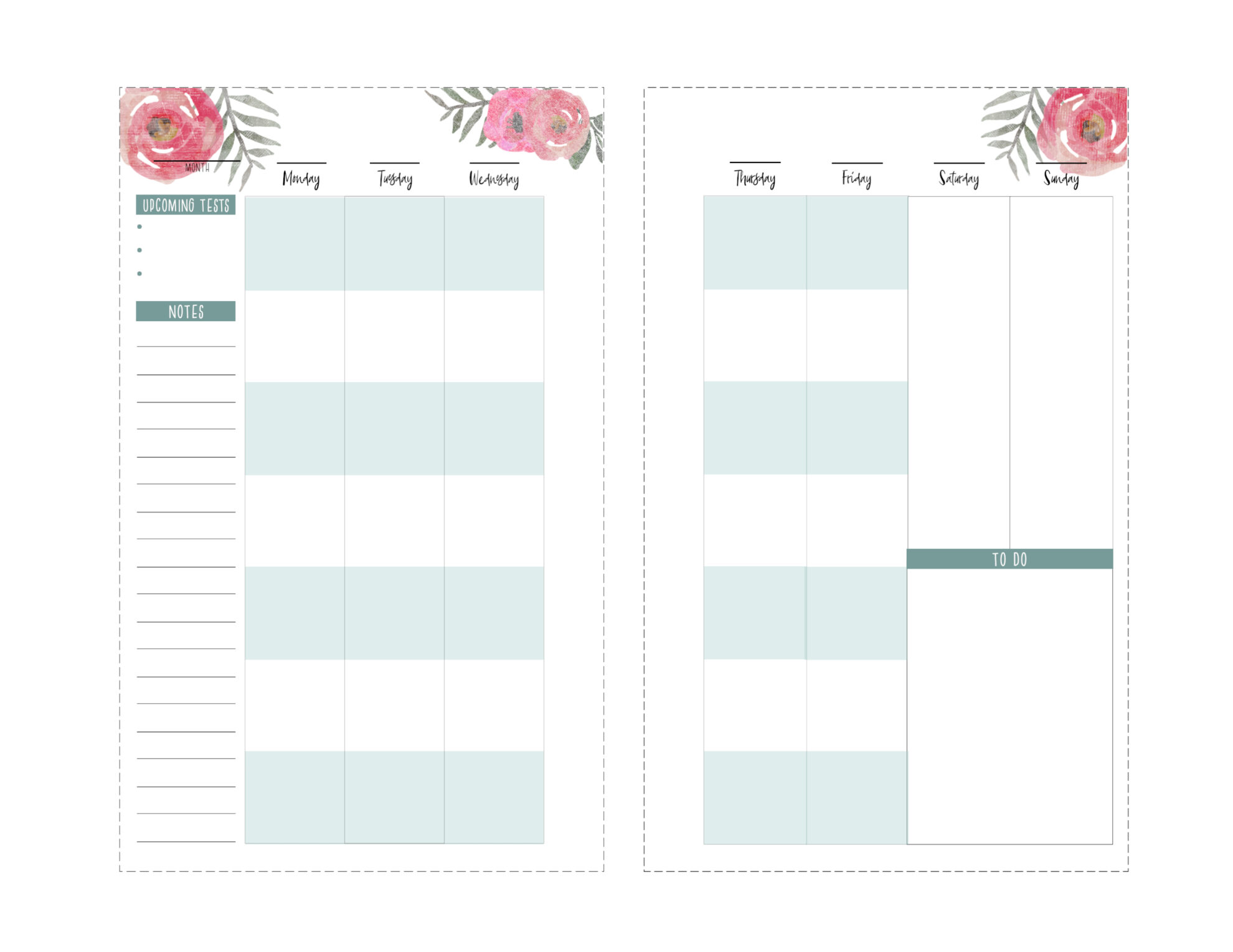 Free Printable Happy Planner Student Pages Paper Trail Design
