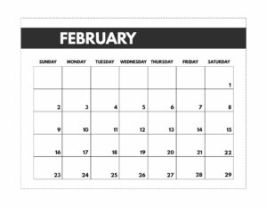 February 2020 Free Monthly Calendar Template in classic happy planner size. 