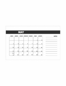 May 2020 Free Monthly Calendar Template in mini happy planner size. 