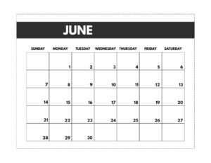 June 2020 Free Monthly Calendar Template in classic happy planner size. 