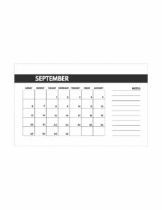 September 2020 Free Monthly Calendar Template in mini happy planner size. 