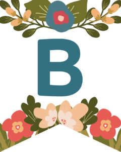 Letter B Flower Alphabet Banner Letters Free Printable