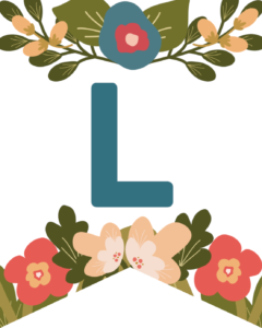 Letter L Flower Alphabet Banner Letters Free Printable