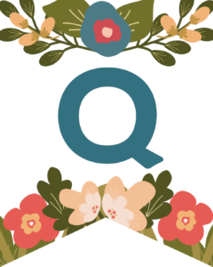 Letter Q Flower Alphabet Banner Letters Free Printable