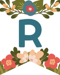 Letter R Flower Alphabet Banner Letters Free Printable