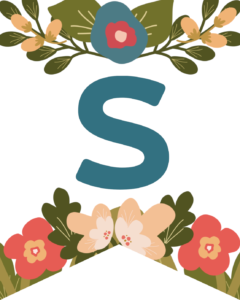 Letter S Flower Alphabet Banner Letters Free Printable