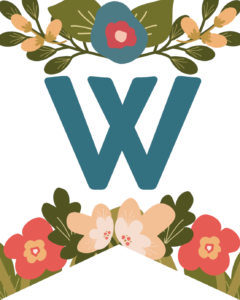 Letter W Flower Alphabet Banner Letters Free Printable