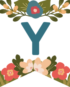 Letter Y Flower Alphabet Banner Letters Free Printable