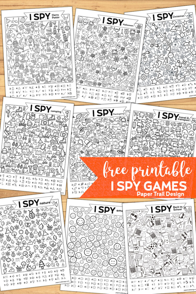 40+ I Spy Game Printables | Paper Trail Design