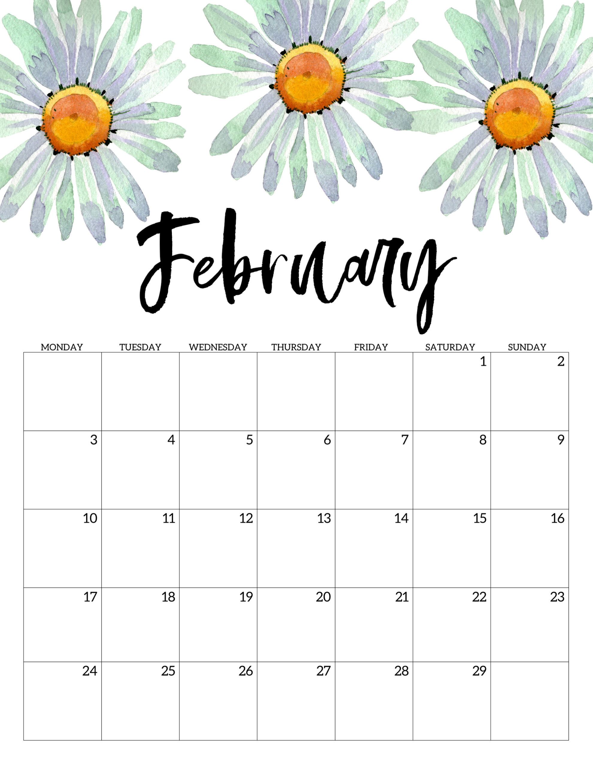February 2020 Calendar Aesthetic Largest Wallpaper Portal Simple monthly planner and calendar for february 2021. february 2020 calendar aesthetic