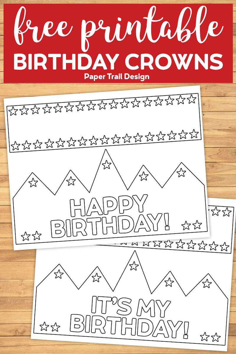 Birthday Crown Template Free