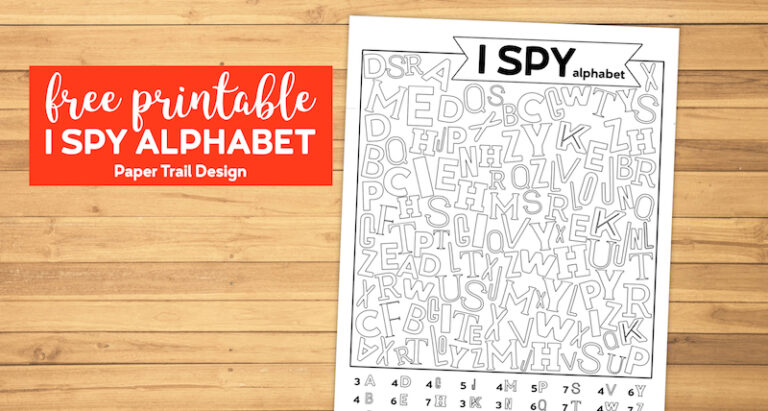Free Printable Alphabet I Spy Game - Paper Trail Design