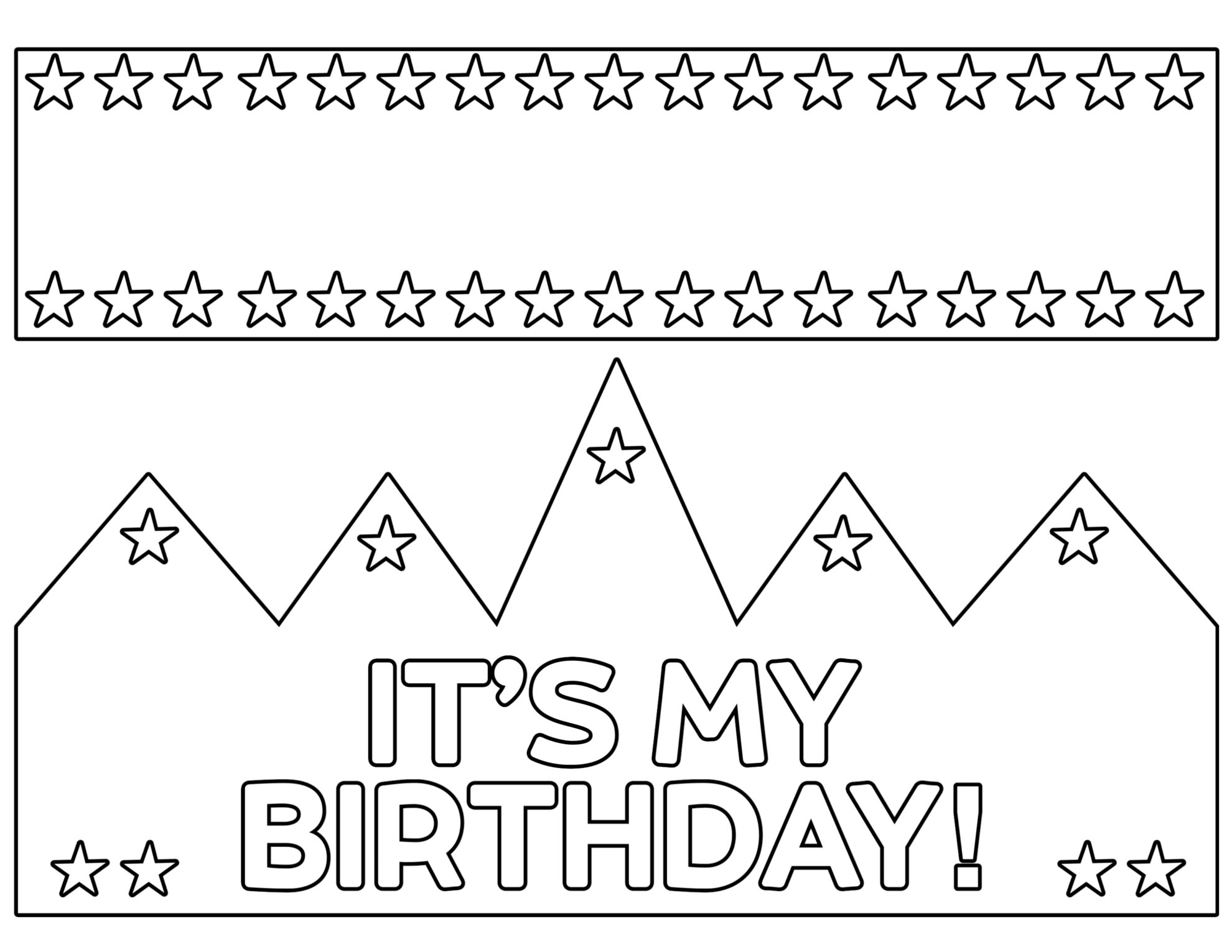 Free Printable Happy Birthday Crown Paper Trail Design