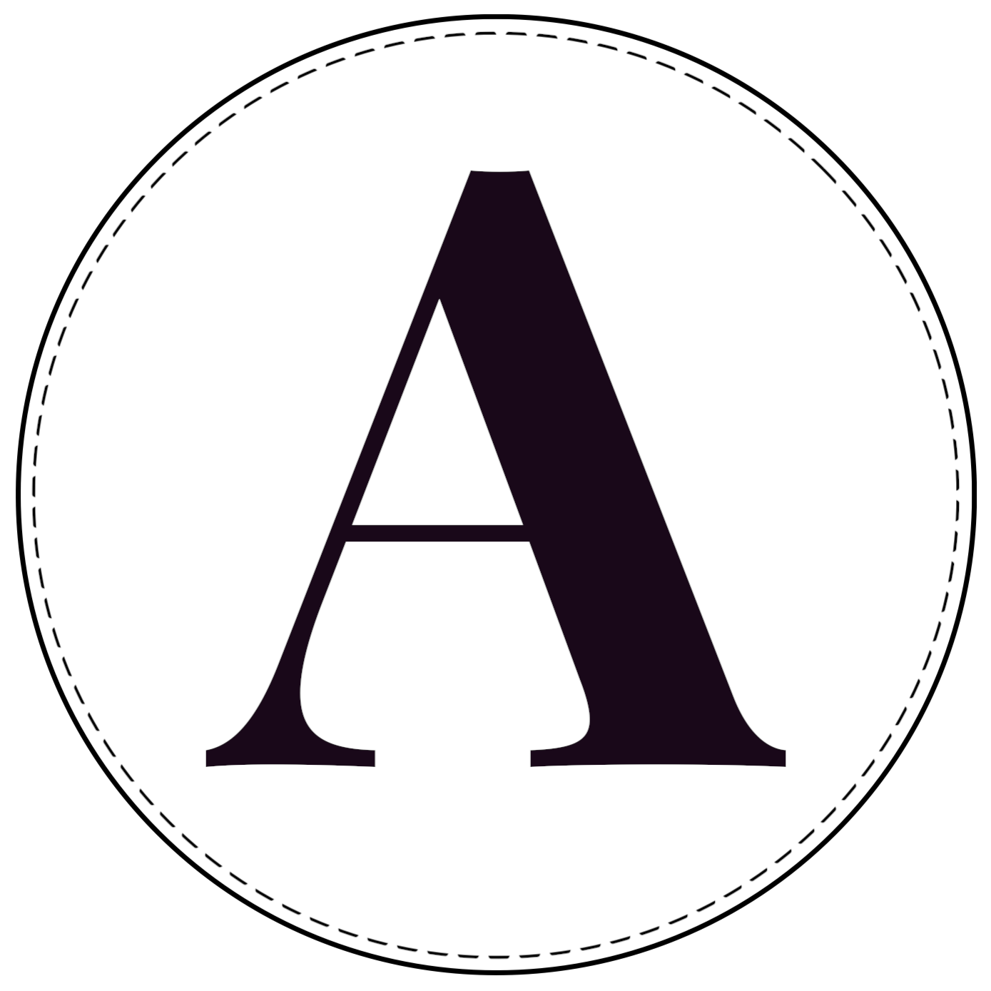 free printable circle banner letters entire alphabet paper trail design