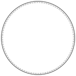 Blank circle banner