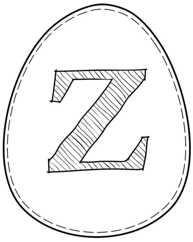 Free Printable Easter Egg Banner Letters - Paper Trail Design