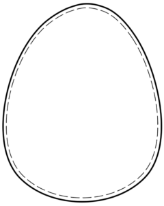 Printable Easter egg - blank