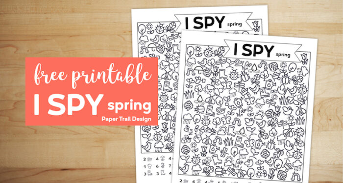 Free Printable I Spy Spring Activity