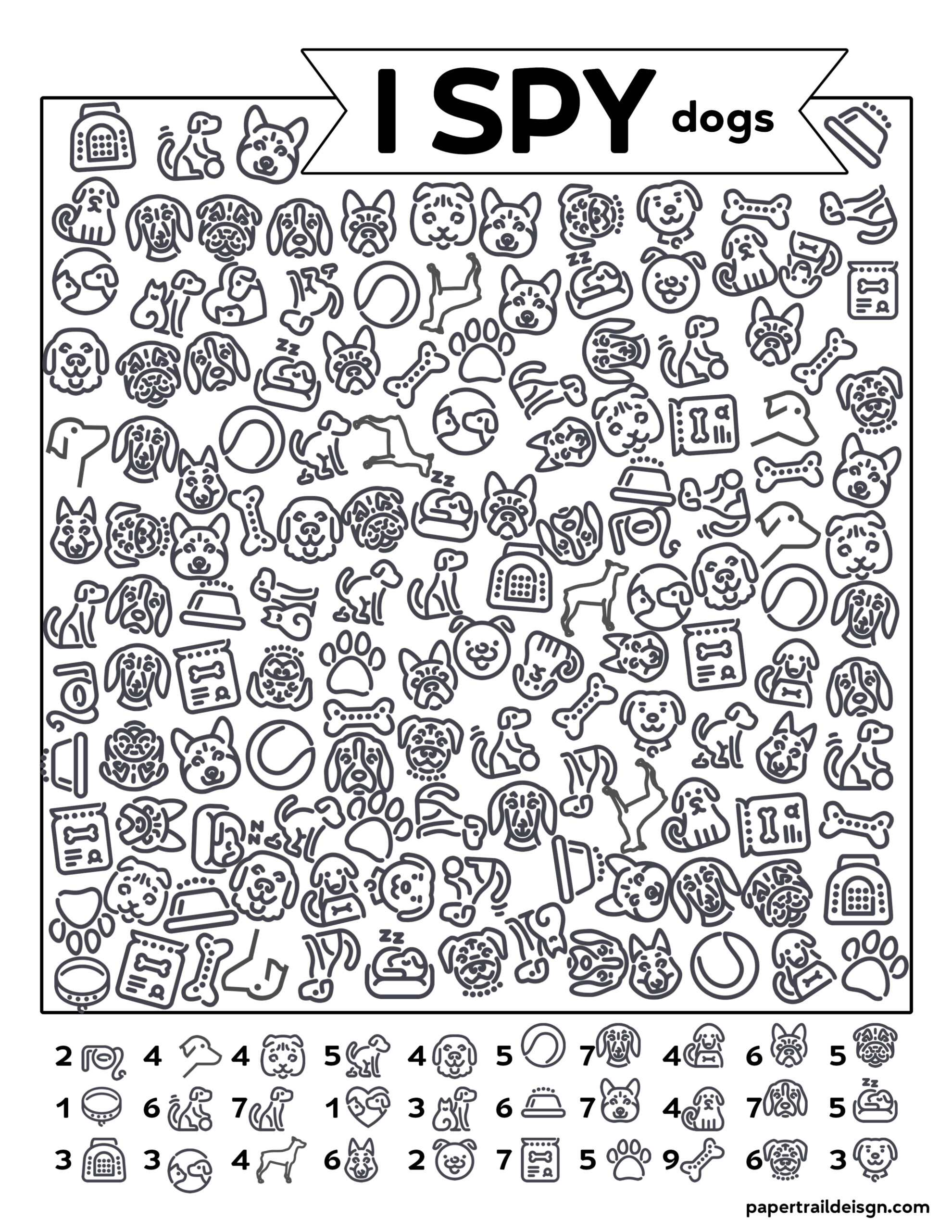 I Spy Printable Printable Word Searches