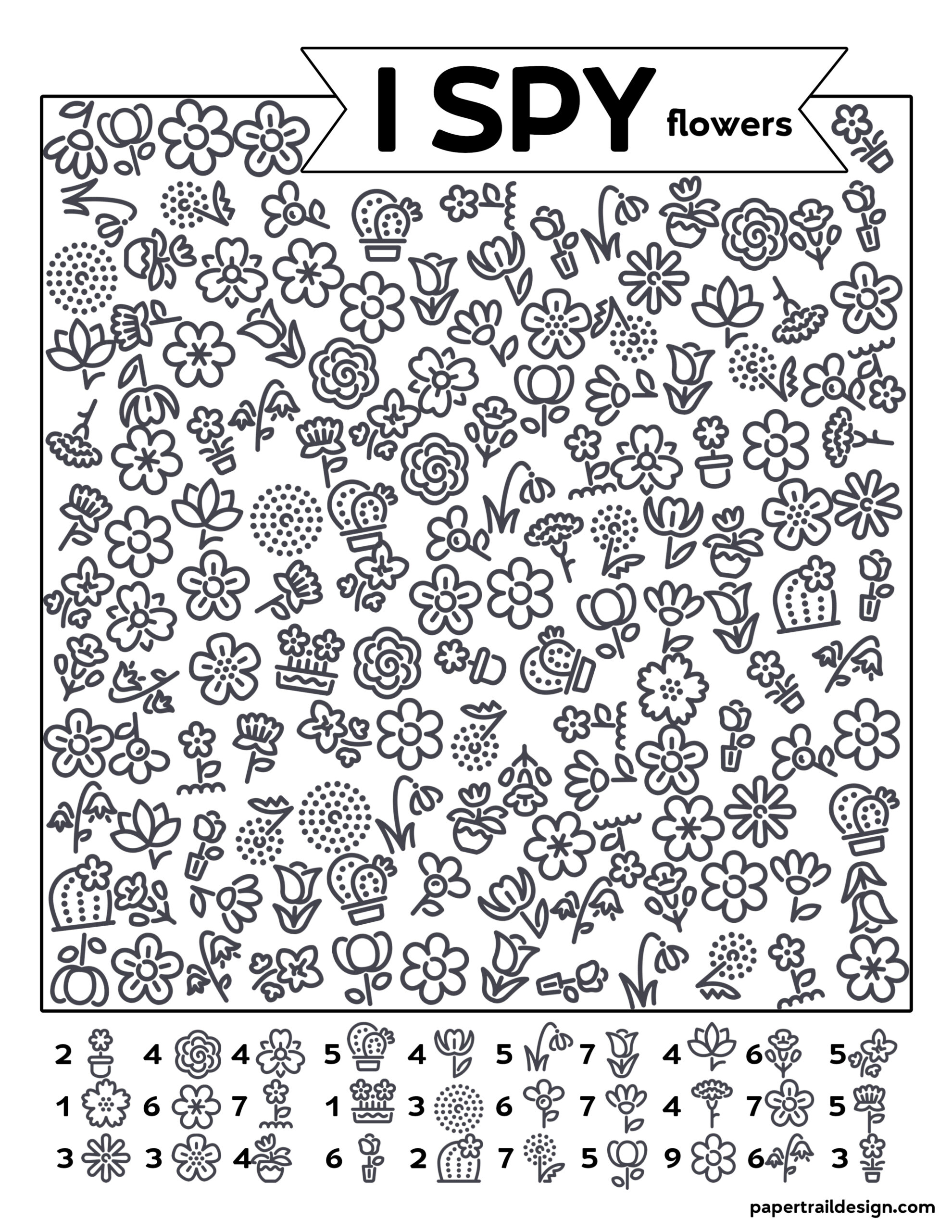 Free I Spy Printables
