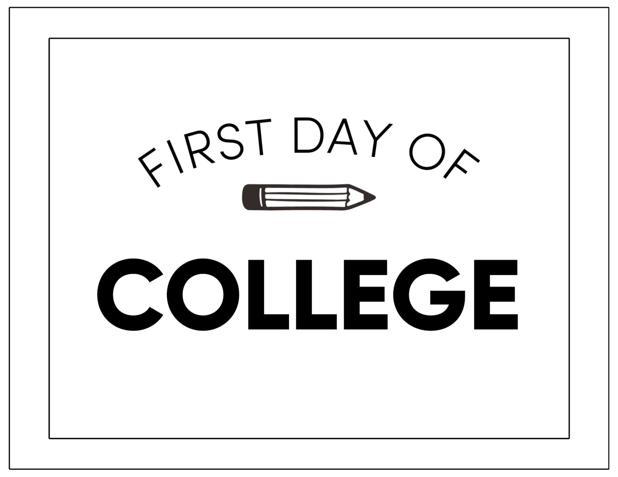 Printable First Day Of School Signs Paper Trail Design Printable First Day Of School Signs Paper Trail Design