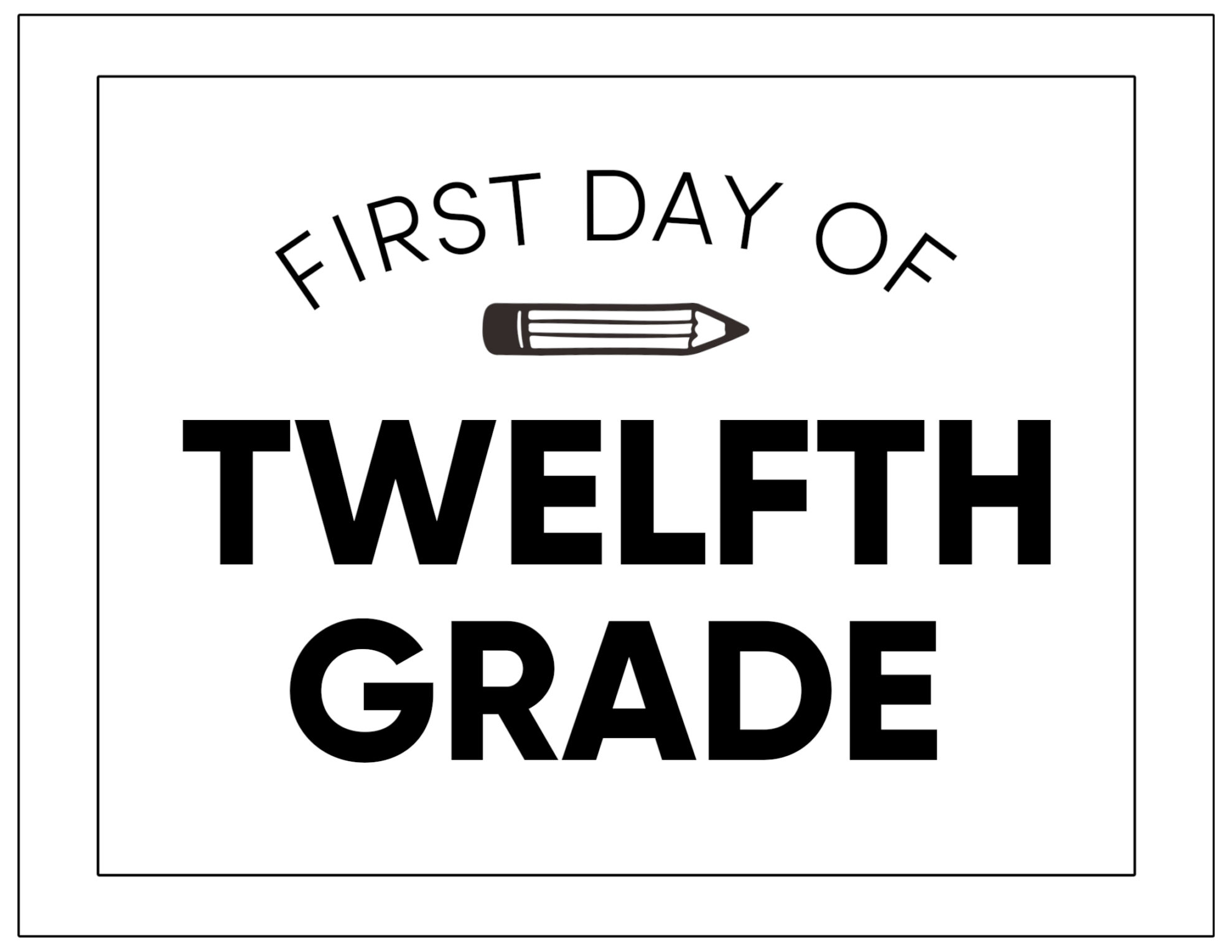 Printable First Day Of School Signs Paper Trail Design Printable First Day Of School Signs Paper Trail Design