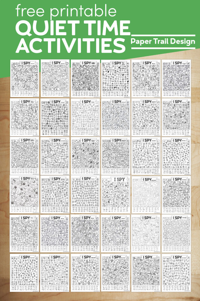 40+ I Spy Game Printables | Paper Trail Design