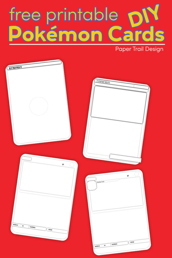 Pokémon Card Template Free Printable - Paper Trail Design