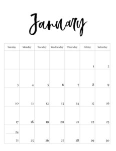 Printable Calendar 2021 January : 2021 Free Printable ...