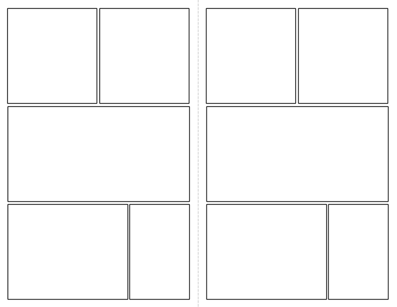 Free Printable Comic Strip Template Pages Paper Trail Design
