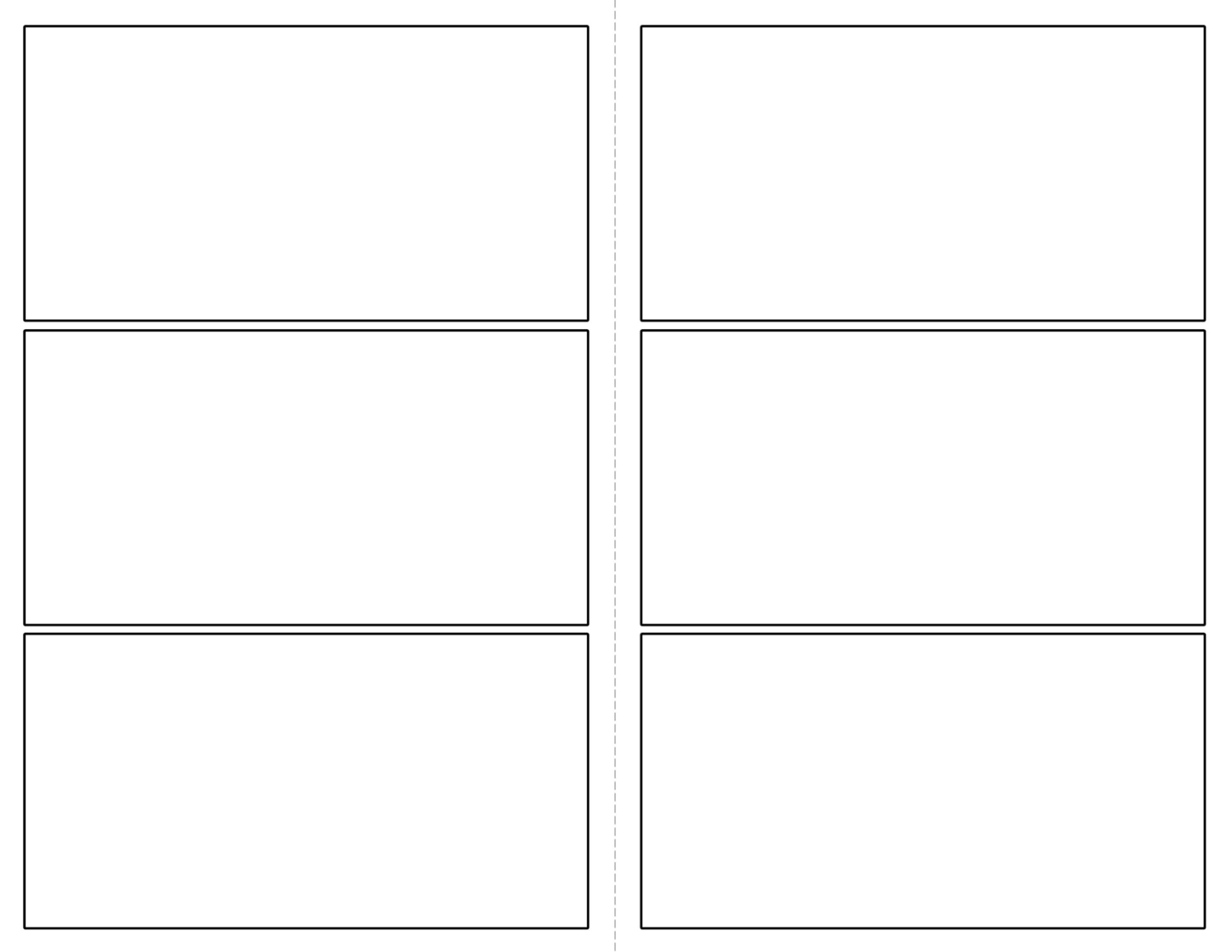 Comic Strip Template Printable