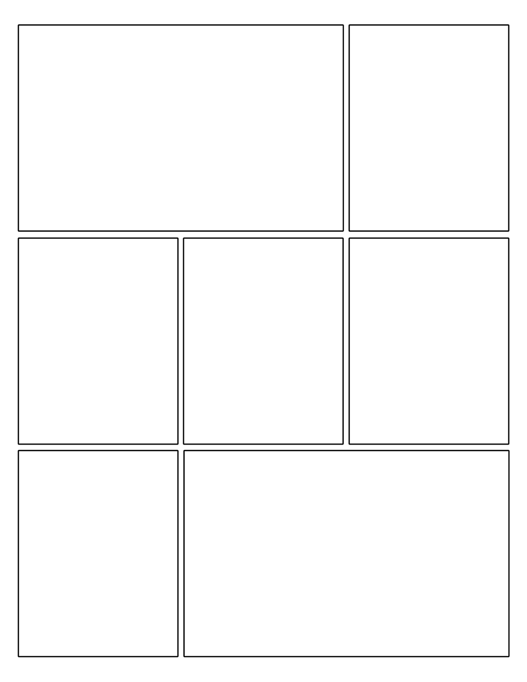 7 Best Images of Comic Book Panels Printable - Printable Comic Strip Paper,  Printable Blank Comic Book Pag…